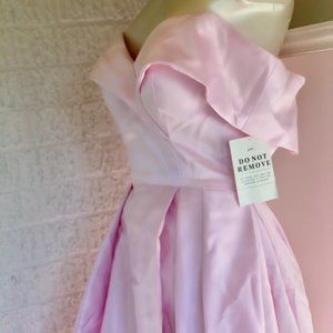 NWT beautiful bubblegum pink satin ballgown